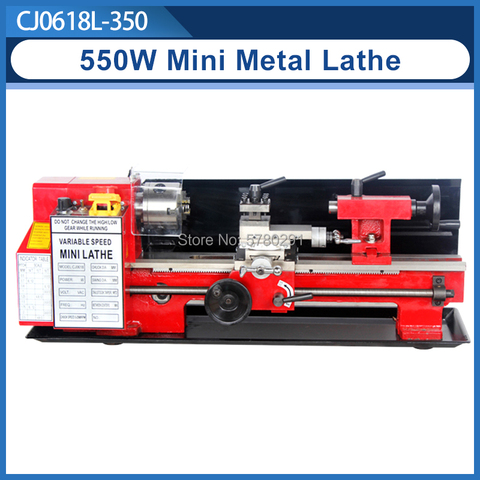 550W Mini high-Precision DIY Shop Benchtop Metal Lathe Tool Machine Variable Speed Milling 100mm chuck 350mm working length ► Photo 1/4