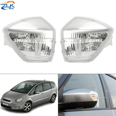 ZUK Auto Rearview Mirror Turn Signal Light Side Repeater Lamp For Ford S-MAX Galaxy 2006-2015 C-MAX 2011-2015 KUGA ESCAPE 2008 ► Photo 1/6