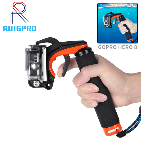 Shutter Trigger Diving Buoyancy Stick Floating Hand Grip For GoPro Hero 8 hand grip Black shutter control shooting bracket ► Photo 1/6