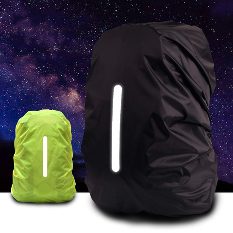 Reflective Waterproof Backpack Rain Cover Outdoor Sport Night Cycling Safety Light Raincover Case Bag Camping Hiking 25-75L ► Photo 1/6