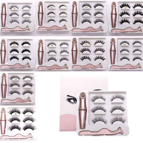 Magnetic Eyelashes 3D Magnetic Lashes Natural False Eyelashes Magnet Lashes Handmade Long Lasting Eyelash Extension Makeup Tools ► Photo 1/6