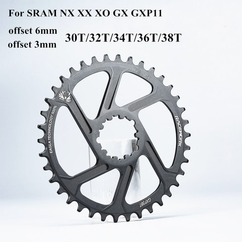 GXP Bike MTB Mountain Bike 30T/32T/34T/36T/38T Crown bicycle chainring for Sram 11/12S NX XX XO GX GXP11 single disc tray Cheap ► Photo 1/6