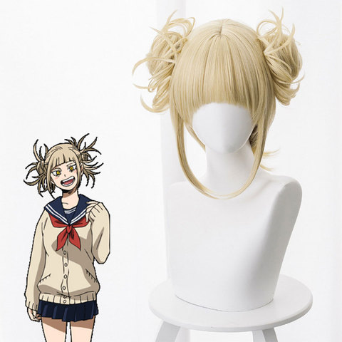 Boku No Hero Academy Cross My Body Synthetic Hair Wig Cosplay My Hero Academy Himiko Toga Party Role Play Wigs ► Photo 1/5