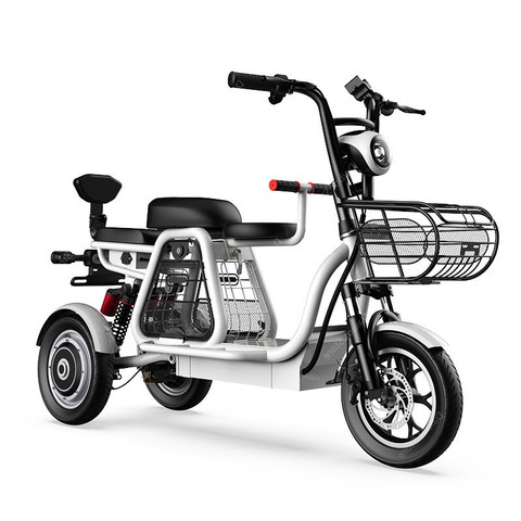 Daibot Electric Scooter Tricycle Three Wheels Electric Scooters 12'' Parent- child White/Blue/Black/Red Adult Electric Bicycle ► Photo 1/6