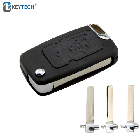 OkeyTech 3Buttons Remote Car Key Shell Case Fob For Geely Emgrand 7 EC7 EC715 EC718 Geely Emgrand 7-RV EC7-RV EC715-RV EC718-RV ► Photo 1/6