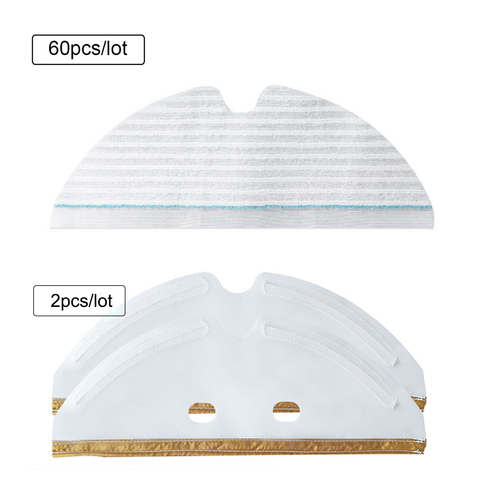 Mounting Plates Mop Cloth For Xiaomi Roborock S6 T6 S5 Max E35 robot Vacuum Cleaner Replacement disposable Rags pads Accessories ► Photo 1/6