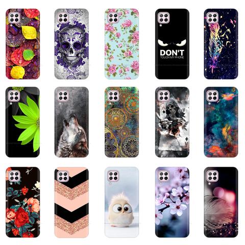 Phone Case for Huawei P40 Lite Case P40 Silicone Painted Soft TPU Phone Back Cover on For Huawei P40 Lite E P 40 Pro Cases Shell ► Photo 1/6