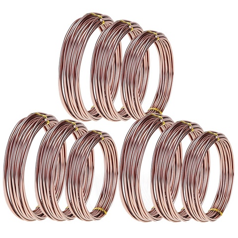 Hot Sale 9 Rolls Bonsai Wires Anodized Aluminum Bonsai Training Wire with 3 Sizes (1.0 Mm,1.5 Mm,2.0 Mm),Total 147 Feet ► Photo 1/6