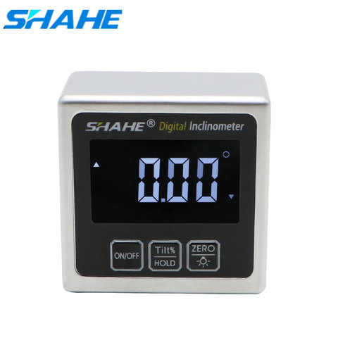 SHAHE Portable Electronic Inclinometer 360 Degree Digital Protractor Magnetic Angle Level box Angle finder gauge ► Photo 1/6