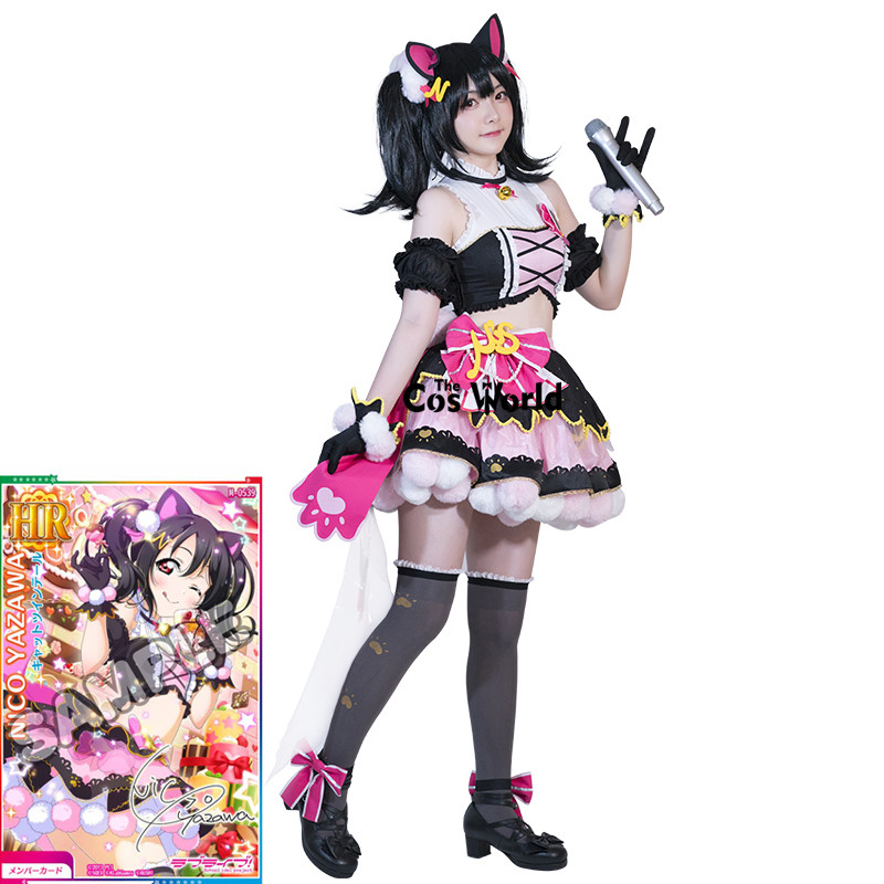 LoveLive! Cat Twin Tail Arcade Game Yazawa Nico Cute Uniform Tops Skirt  Outfit Anime Cosplay Costumes - Price history & Review | AliExpress Seller  - THE COS WORLD Official Store 