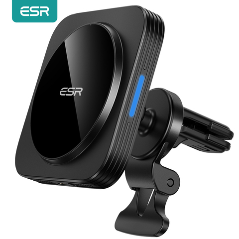 ESR HaloLock Magnetic Wireless Car Charger Mount for iPhone 12 Pro Max Magsafe Fast Charging Wireless Charger Car Phone Holder ► Photo 1/6