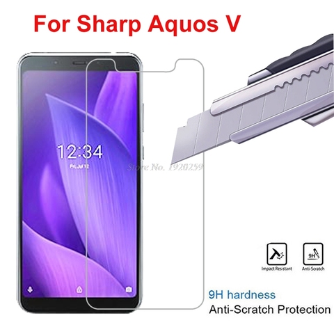 2PCS For Sharp Aquos V Tempered Glass Screen Protector For Sharp Aquos V SH-C02 5.9