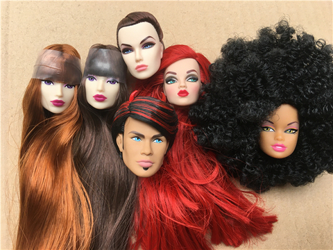 Vintage Rare Limited Collection Dasha Jett Poppy Parker Elise 1/6 FR Fashion Royalty Integrity MZ Heads Make Up Practice Heads ► Photo 1/6
