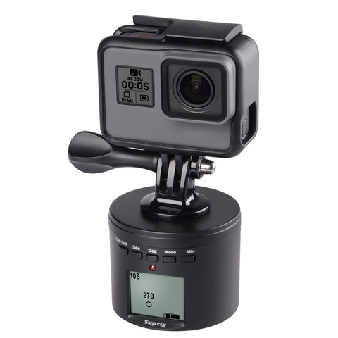 For Dji Osmo Action Time Lapse tripod mount Smart Electric Panning Rotating For Go Pro 8 insta 360 ONE X R xiaoyi 4k 2 Accessory ► Photo 1/6