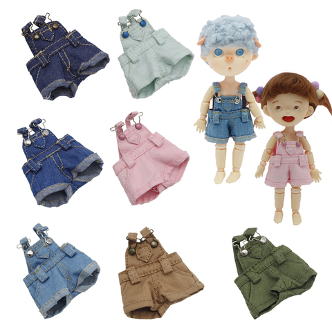 7 Colors Obitsu11 Doll Cute Shorts Overalls Clothes for OB11, 1/12 BJD Doll Pants Doll Accessories ► Photo 1/6