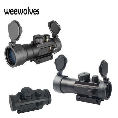 WEEWOLVES Tactical 1X40 3X42 3X44 Green Red Dot Sight Scope Tactical Optics Riflescope Fit for 11/20mm Rail ► Photo 1/6