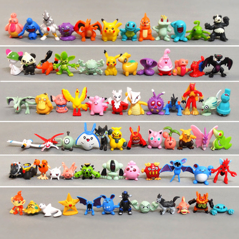 144 Lot for Pokemon Figures Mini PVC Action Pikachu Toys Kids Gift