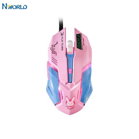 OW 6 Buttons Breathing LED Backlit Gaming Mouse D.VA  Reaper Wired Computer Mouse For Overwatch pc Gamer Mice Gaming Mice Gamer ► Photo 1/6