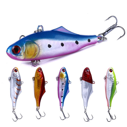 1pc 7cm 23.6g Hard Fishing Lure VIB Hook Sinking lure jig Vibra Rattlin Hooktion isca artificial fishing tackle ► Photo 1/6