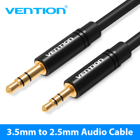 Vention Aux Cable 2.5mm to 3.5mm Audio cable Jack 3.5 to 2.5 male Aux Cable For Car SmartPhone Speaker Headphone Moible Phone ► Photo 1/6