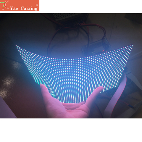 DIY P4 indoor flexible led panel use for special shapes led display screen dot matrix module ► Photo 1/6