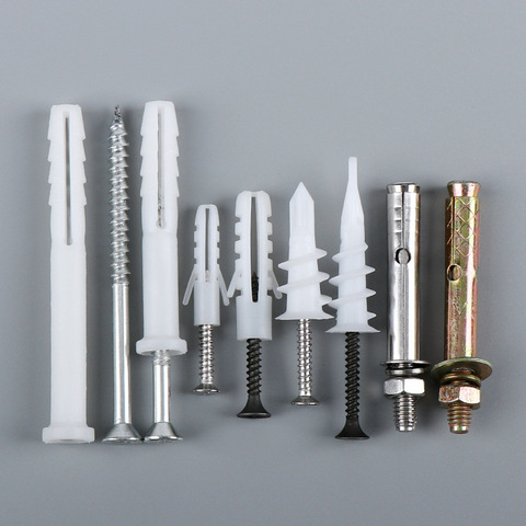 20pcs/set Plastic expansion pipe M5 M6 M8 rubber plug Curtain Gypsum Board Hollow Wall Expansion Screw anchor plug ► Photo 1/6