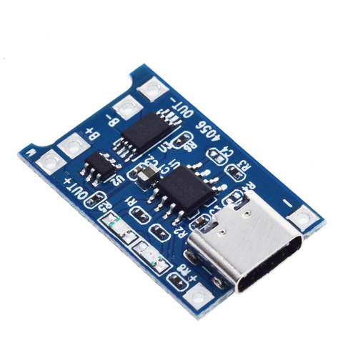 1PCS 5V 1A Micro USB 18650 type-c Lithium Battery Charging Board Charger Module+Protection Dual Functions TP4056 18650 ► Photo 1/6