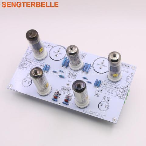 6N2/6N1 6P1 3W*2 stereo power amplifier finished board contains electronic tube amplifier board With 6E2 level indication ► Photo 1/6