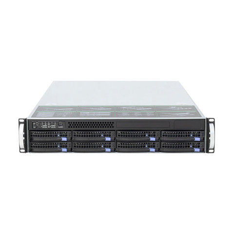 high quality 2U rack-mounted hot-swap chassis S256-8 19 inches storage server case 8HDD drive bays 6GB sata backplane ► Photo 1/6