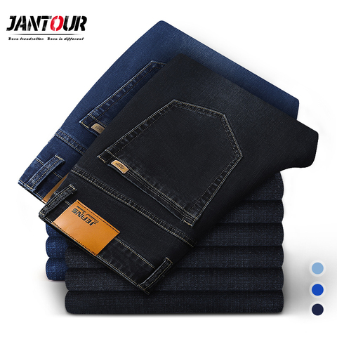 2022 New Cotton Jeans Men High Quality Famous Brand Denim trousers soft mens pants Winter Thick jean fashion Big size40 42 44 46 ► Photo 1/6