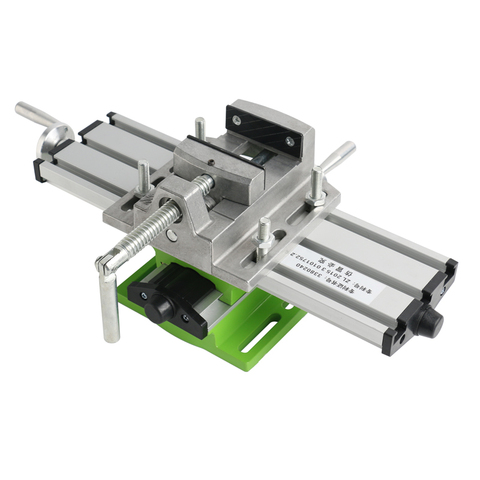 Mini Ature Multifunction Milling Machine Bench Drill Vise worktable X Y-axis Adjustment Coordinate Table + 2.5