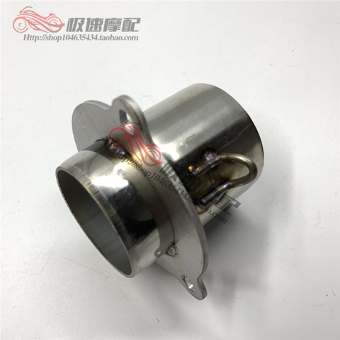 Universa Newly Modified exhaust pipe interface 51mm FOR CB400VTEC XJR/GSX/ZRX/ZZR stainless steel link ► Photo 1/4