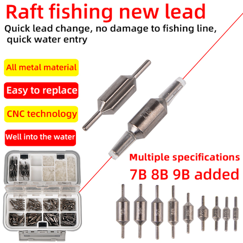 Raft Fishing Weight Lead Sinker Fishing Tackle Split Lead Shot Sinker copper Fishing Line Protector Accessories Tool With box ► Photo 1/6