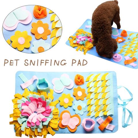 Pet Dog Snuffle Mat Nosework Pad Feeding Mat Washable Pet Sniffing Training Blanket Detachable Fleece Pads for Dogs Puppy ► Photo 1/6