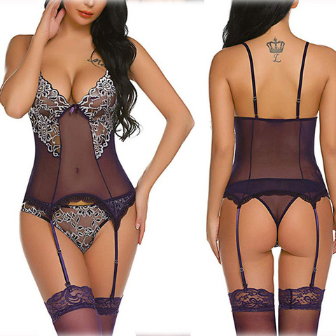 Sexy plus size lingerie costumes sexy underwear sex product erotic lingerie porn babydoll dress Apparel sex adult toys for women ► Photo 1/6