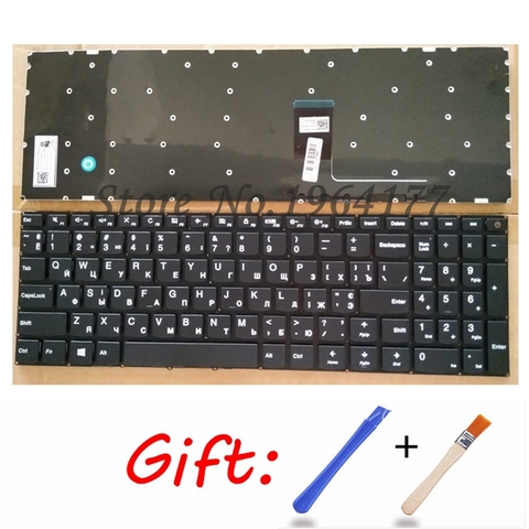 NEW FOR Lenovo ideapad 110-15 110-15ACL 110-15AST 110-15IBR Russian RU black laptop Keyboard ► Photo 1/2