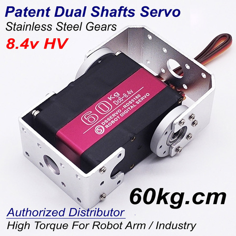 1x RDS5160 ssg 60kg 7.4v HV Robot Servo High Torque Servo Metal Gear Digital Servo Robot Arduino Servo Dual Axis Shalf Servo DIY ► Photo 1/6