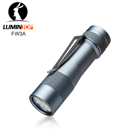 Lumintop FW3A 18650 smart flashlight Anduril firmware triple LED CREE XPL HI LED with tail switch 2800 lumens 200 Meters max ► Photo 1/6