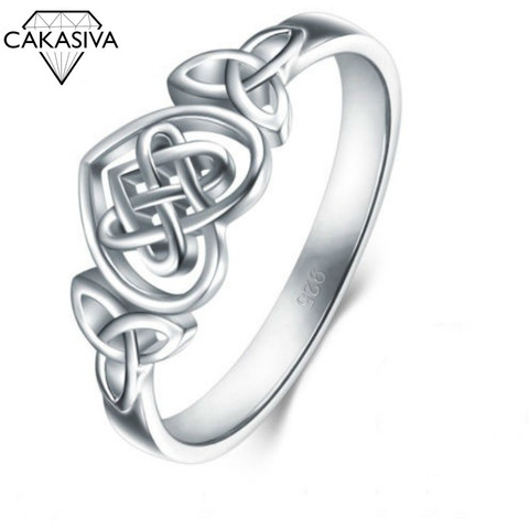 Love Ring 925 Silver Celtic Ring for Women Wedding Engagement Ring ► Photo 1/2