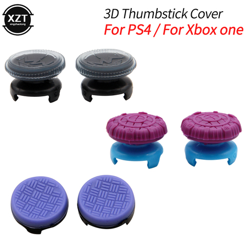 2Pcs Hand Grip Extenders Caps for PS4 XBOX ONE Game Controller Gamepad Thumb Stick Grips High/Low Rise Covers For Playstation 4 ► Photo 1/6