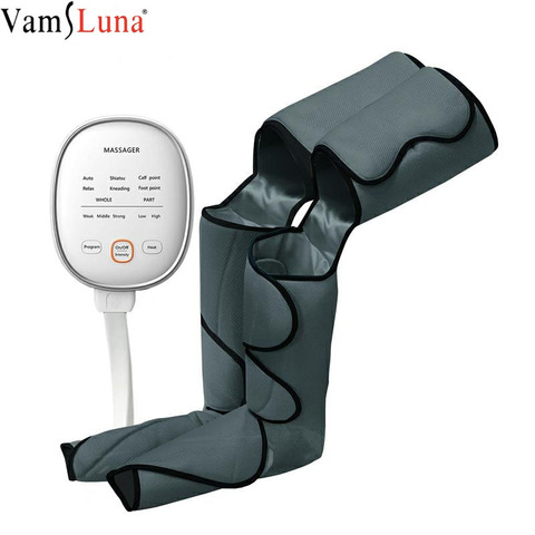 New Leg Air Compression Massager Heated for Foot and Calf Thigh Circulation with Handheld Controller 2 Modes 3 Intensities ► Photo 1/6