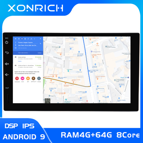IPS DSP 2 din Android 9 Car Head Unit Radio For Nissan Xtrail Note Qashqai Almera Universal Multimedia AudioGPS NavigationStereo ► Photo 1/6