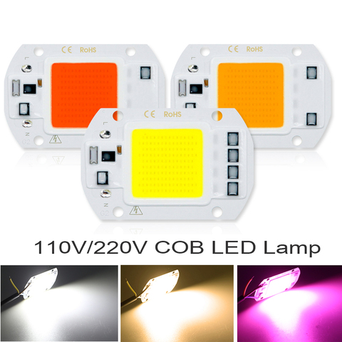 COB LED Lamp CHIP 220V 110V LED Bulb 10W 20W 30W 50W IP65 Smart IC DIY Flood light Bulb Spotlight Lamp Outdoor Lights Lighting ► Photo 1/6