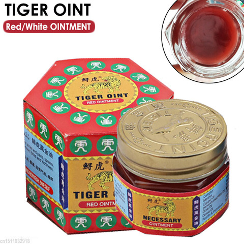 100% Original Red Tiger Balm Ointment Thailand Painkiller Lion Balm Muscle Pain Relief Ointment Soothe itch 19.5g ► Photo 1/6