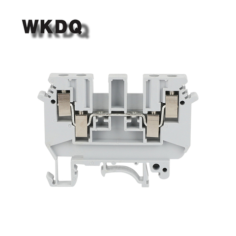 10pcs UDK-4  Two In Two Out Multi-Conductor Screw Terminal Block For Din Rail Connector UDK4 ► Photo 1/6