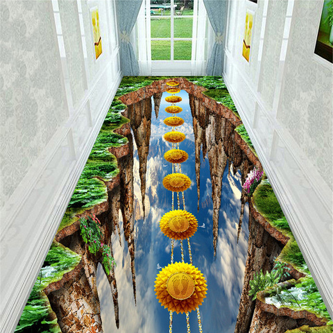 3D Children's Carpet Adventure Game Corridor Bridge Carpet Non-slip Floor Mat Kitchen Door Mat Living Room Carpet ► Photo 1/6