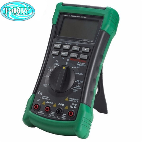 6600 Counts Digital Multimeter Megger Insulation Resistance Meter True RMS AC Voltage Current Temperature Tester MASTECH MS5208 ► Photo 1/6