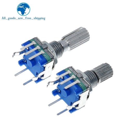 1PCS Plum handle 15mm 20mm rotary encoder coding switch / EC11 / digital potentiometer with switch 5 Pin ► Photo 1/6