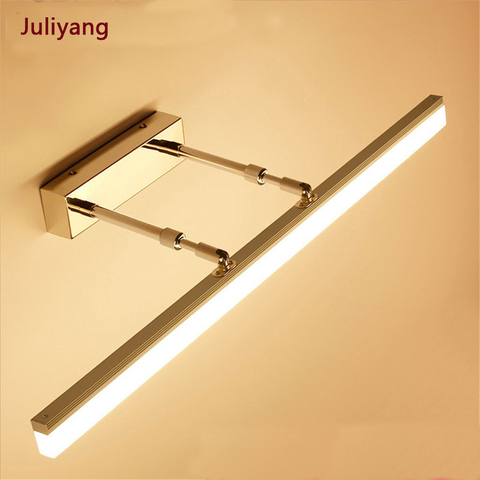 Led simple modern waterproof anti-fog retractable mirror headlight dressing table bathroom mirror cabinet mirror sconce lamp ► Photo 1/6