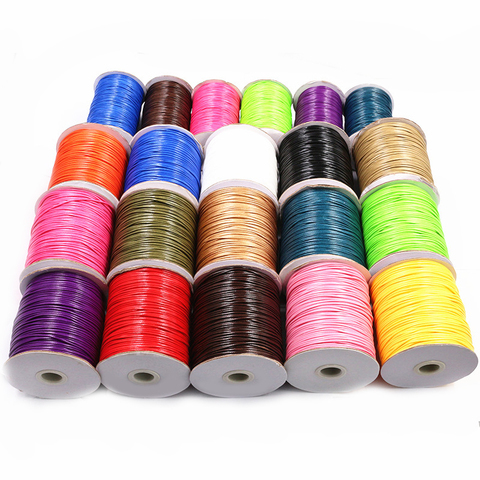 10m/Lot PU Leather Cord & Rope Line Waxed Cord Cotton Thread String Strap Necklace Rope For DIY Jewelry Making Bracelet Supplies ► Photo 1/5